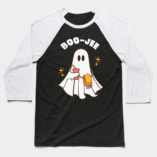 Boo-Jee Funny Ghost Halloween Baseball T-Shirt